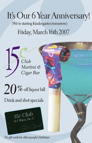 15c Club ad