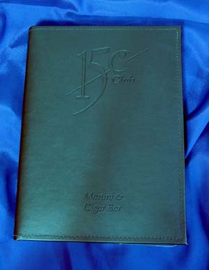 15c custom menu cover