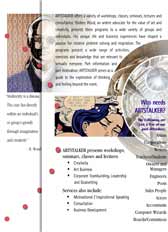 ArtStalker brochure first open