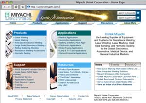 Miyachi Unitek web site